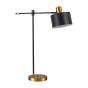 SE21-GM-36-MS1 ADEPT TABLE LAMP Gold Matt and Black Metal Table Lamp Black Metal Shade+ HOMELIGHTING 77-8341