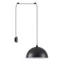 SE21-BL-B10-BL1W-MS40 ADEPT PENDANT Black Metal Shade Wall Lamp+ HOMELIGHTING 77-8889