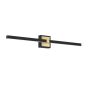 Φωτιστικό Τοίχου L800xH110mm LED 17,5w 3000K 2000lm Black Brushed Brass Eglo Peguera 900929