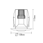 ΣΠΟΤ R63 ΛΕΥΚΟ  RAL C3619M ACA AC.045R63WMS