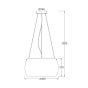 ΚΡΕΜΑΣΤΟ 3Χ60W E27 Φ40 Η128 ΓΥΑΛΙ ΦΙΜΕ PONTIAC ACA CX1009P40FM