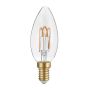 LED E14 CANDLE 3W 2700K 230V AC 300° 220LM RA80 ACA DECO3SWW