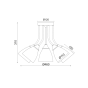 ΟΡΟΦΗΣ ΧΡΩΜΙΟ ΜΕ ΓΥΑΛΙ Φ50CM 5XE14 REA ACA DLA8115A