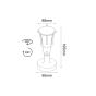 LED PP GREY SPOT LIGHT230V IP54 6W 6000K 500Lm SMD120°Ra80 ACA KERT660G