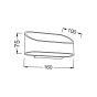 ΛΕΥΚΗ ΑΠΛΙΚΑ LED UP-DOWN 1X3W 230V 4000K 25000hrs NEPHELE ACA L350394