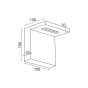 Φ/Σ LED UPSIDE TETRIS ΛΕΥΚ 4W 230V 3000K 30000hrs 10X10X10CM TETRIS ACA L36291WH