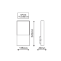 LED SMD WALL LUMINAIRE 4W 240LM 200° 230V AC 3.000K DARK GREY CRI80 IP54 30.000HRS ACA LG2361G