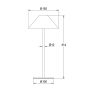 LED SMD TABLE BATTERY LUMINAIRE 3W 140LM  3.000K MATT WHITE 270°  CRI80 IP54 ACA LG5860W-300