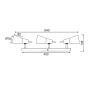 ΣΠΟΤ ΙΙΙ ΜΠΑΡΑ ΓΥΑΛΙ ΝΙΚΕΛ ΜΑΤ 3Χ40W E14 KAMET ACA MC542NM3