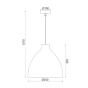 ΚΡΕΜΑΣΤΟ Φ/Σ 1ΧΕ27 ΚΑΛΑΜΙ Φ34ΧΗ107CM OIA ACA ML1013011N