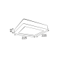 SQUARE NM CEIL.LED SLIMPANEL 20W3000K 1440Lm230V 225X225Ra80 ACA NIKI2030SNM