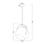 ΚΡΕΜΑΣΤΟ Φ/Σ 1ΧΕ27 ΜΕΤΑΛΛΙΚΟ ΛΕΥΚΟ Φ20X120CM AKANES ACA OD8067WH