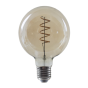 LED FILAMENT E27 DIM G95 AMBER SPIRAL 4W 1800K 230V AC 270LM RA80 ACA PALA954WWSDIMAM