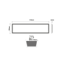 LED PANEL 40W 295X1195X32mm 3000K 4400Lm 230V AC Ra80 50.000Hrs ACA PILO301204030