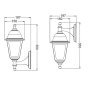 4S PLASTIC WALL GARDEN WHITE LUMINAIRE E27 IP44 ACA PLGP1W