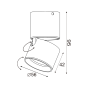 ΕΠΙΤΟΙΧΟ Φ/Σ LED 5W COB 80° 3000K 400LM ΛΕΥΚΟ ΑΛΟΥΜΙΝΙΟ D5,6XH10CM PLUTO ACA RA33LEDS6WH