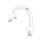 ΕΠΙΤΟΙΧΟ ΣΠΟΤ ΝM LED 3W 210Lm ΜΕ ΣΠΙΡΑΛ&ΔΙΑΚΟΠΤΗ 3000K 230V SWAN ACA SF126BLED330