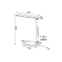 ΕΠΙΤΡΑΠΕΖΙΟ Φ/Σ LED 5W ΜΑΥΡΟ CCT 320LM+TOUCH SWITCH+WIRELESS/USB CHARGER  FUTUR2 ACA SF27LEDBK