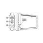 USB TV LED SMD STRIP KIT RGB 2X50CM 2X2.4W IP65 WITH WIRE BUTTON CONTROLLER ACA TVLIT