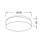 ΠΛΑΦΟΝΙΕΡΑ ΛΕΥΚΟ ΓΥΑΛΙ 2x40W Φ25 PARFAIT ACA V287071C25