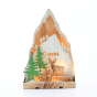 "PLYWOOD CHRISTMAS TREE" 8 LED WW Λ/ΚΙΑ ΜΠ/ΡΙΕΣ (2AA) IP20 14.3X5.5X21.5CM ACA X0581104