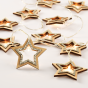 "WOODEN SILVER GLITTER STARS", 10 LED ΣΕΙΡΑ ΜΠΑΤ. (3xAA), WW,IP20, 135+30cm, ΔΙΑΦ. ΚΑΛ. ΤΡΟΦ. ACA X061011205