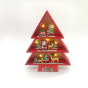 "WOODEN RED TREE SANTA" 8 MINI LED ΛΑΜΠ. ΜΠΑΤ. (2xAAA), WW,IP20, 24X5X30CM ACA X06811220