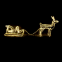 REINDEER WITH SLEIGH, 312 LED ΣΧΕΔ. 13m ΜΟΝΟΚ. ΦΩΤΟΣ., WW ΣΤΑΘ., IP65, 65X64X30 & 59X22X29CM, 1. ACA X083121214N