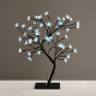 "TREE WITH FLOWERS OF SILICONE"  36LED ΛΑΜΠΑΚ ΜΕ ΑΝΤΑΠΤΟΡΑ(24V DC)ΜΠΛΕ IP20 45cm 3m ΜΑΥΡΟ ΚΑΛΩΔΙΟ ACA X1036641