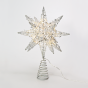 "SILVER TINSEL THREAD STAR 2" 20 MINI WW LED ΛΑΜΠ. ΜΠΑΤ. 3ΧΑΑ,IP20 28x5x20cm ACA X112011282