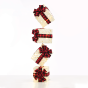 "WHITE VERTICAL GIFT BOX, RED&BLACK BOW"  50 WW MINI LED ΛΑΜΠ. ΜΠΑΤ. 3ΑΑ IP20 4X19CM, H85CM ACA X1150116