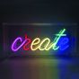 CREATE 90 NEON LED ΛΑΜΠ USB ΚΑΛ 2m ΠΟΛΥΧΡΩΜΑ IP20 30*4,6*15cm ACA X13903719