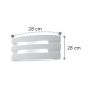 InLight Επιτοίχιο φωτιστικό λευκό από γύψο 1XE14 D:28cm 43390