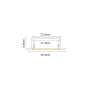 NORM ALUMINUM PROFILE WITH OPAL COVER 2m/pc ACA P119U