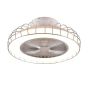 Ανεμιστήρας Οροφής Χρωμέ 52cm Led 30,2w 2700-6500K 3420lm Trio Lighting Sandf Jord R64122106