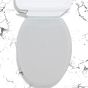 Κάλυμμα Λεκάνης Καπάκι WC Soft Close 34,5xM43,5cm Πλαστικό Λευκό San Lorentzo 3100195B