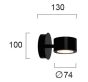 Φωτιστικό Σποτ Led 5w 3000K 287lm Μέταλλο Μαύρο Viokef Prima 4258000