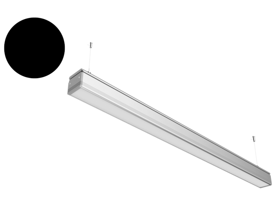 Γραμμικό Φωτιστικό Κρεμαστό ή Επίτοιχο 120cm Led 36w 2700lm 4000K Μαύρο Enjoy EL188242